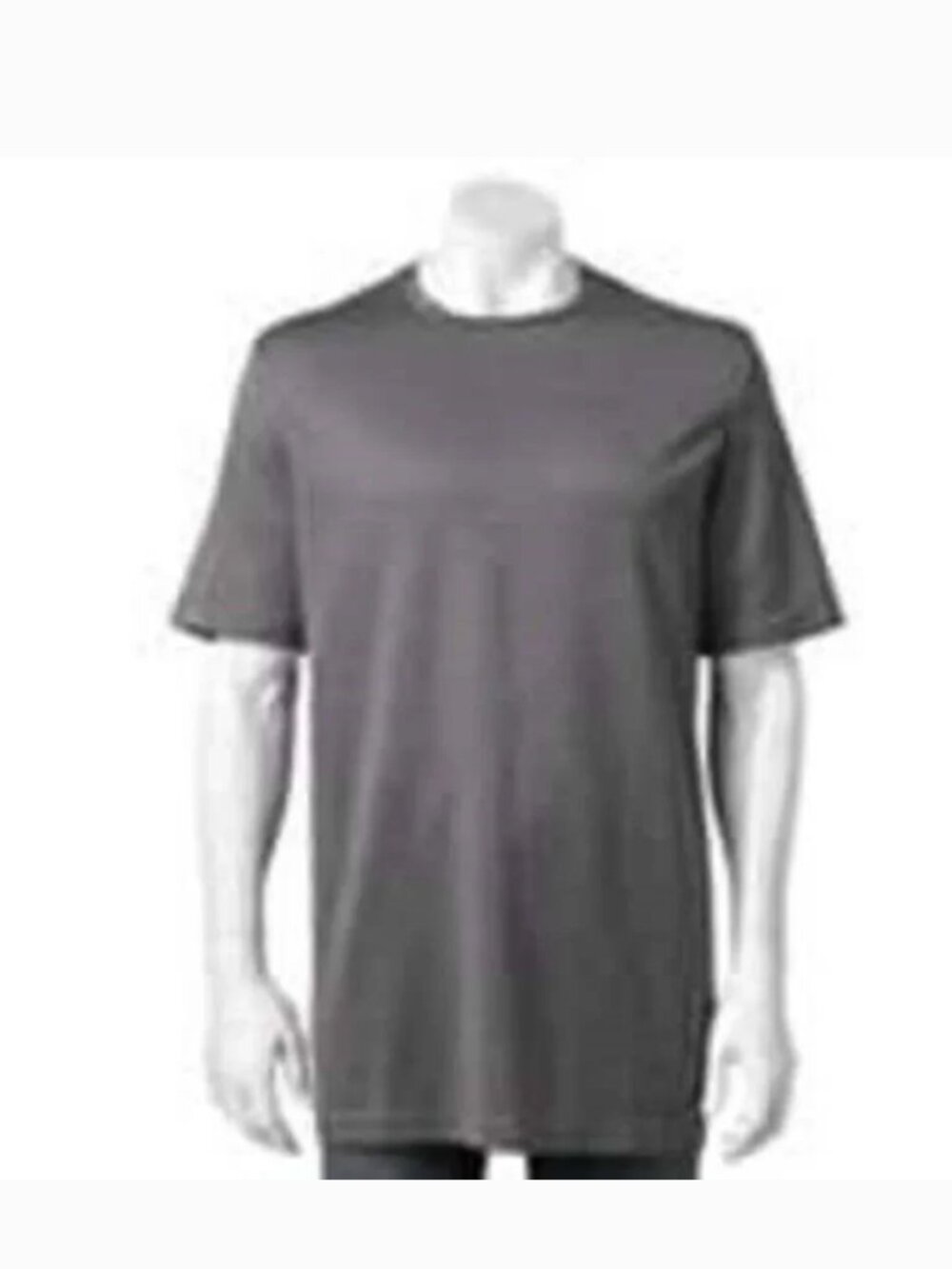 Axist Shirt Mens S Gray Dry Knit Slim Fit Short Sleeve Crew Oxford